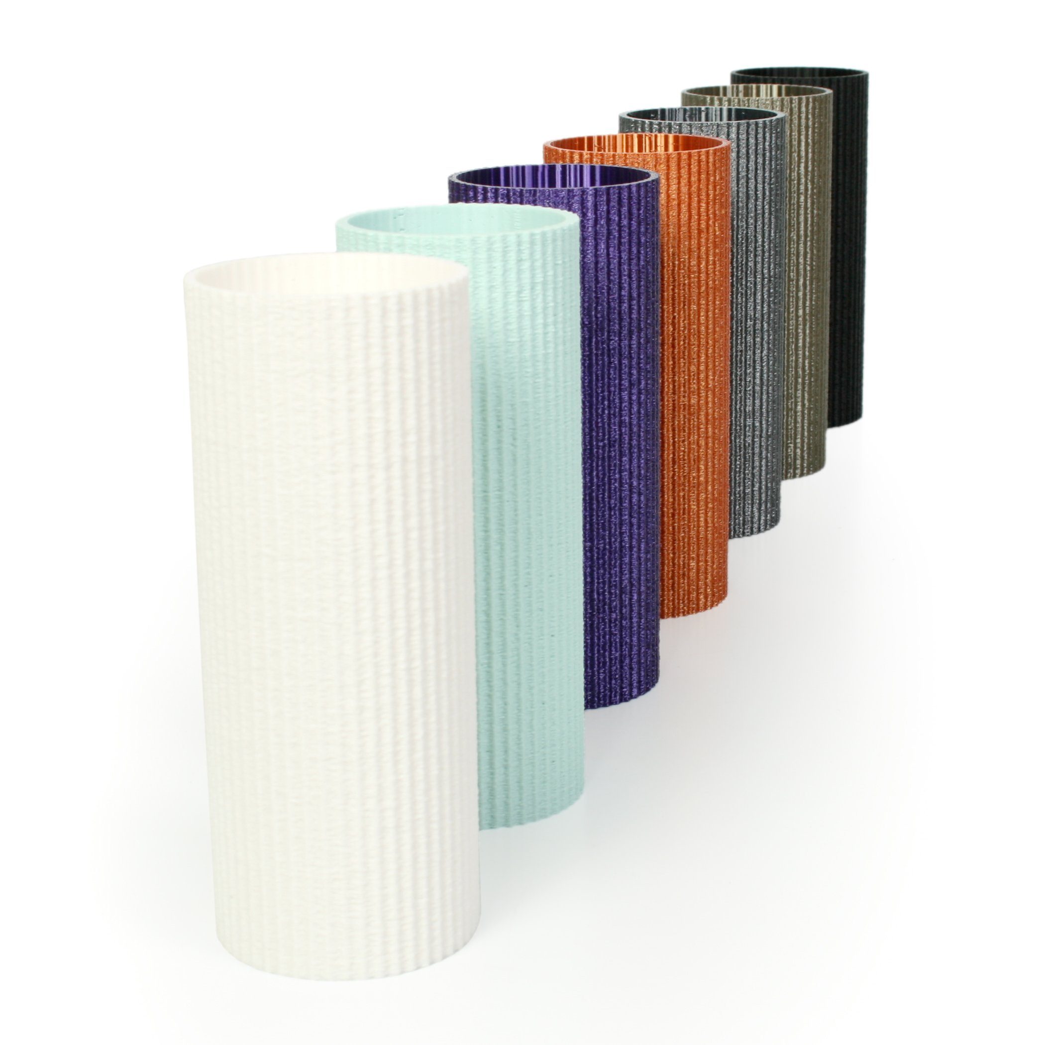 Kreative Feder Dekovase Designer Vase – Dekorative Blumenvase aus Bio-Kunststoff, aus nachwachsenden Rohstoffen; wasserdicht & bruchsicher