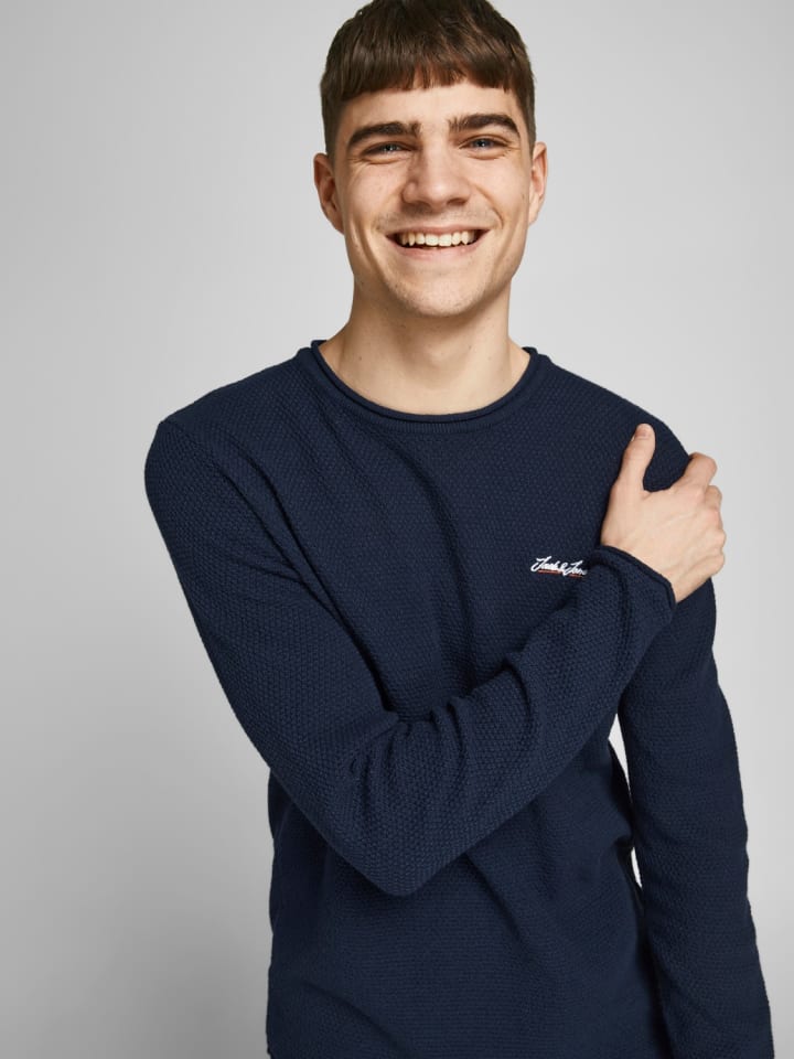 Jack & Jones Pullover 'Paul Tons' in dunkelblau günstig kaufen