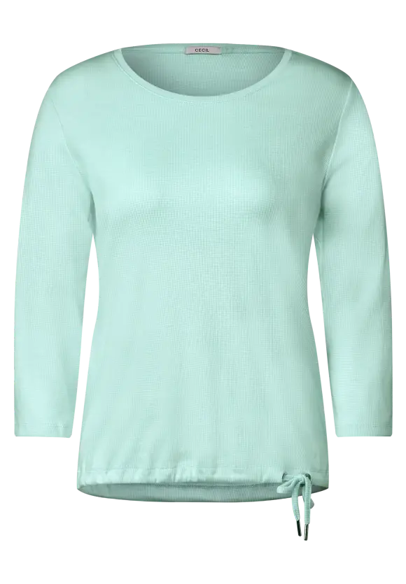 CECIL Rippshirt mit 3/4 Ärmel