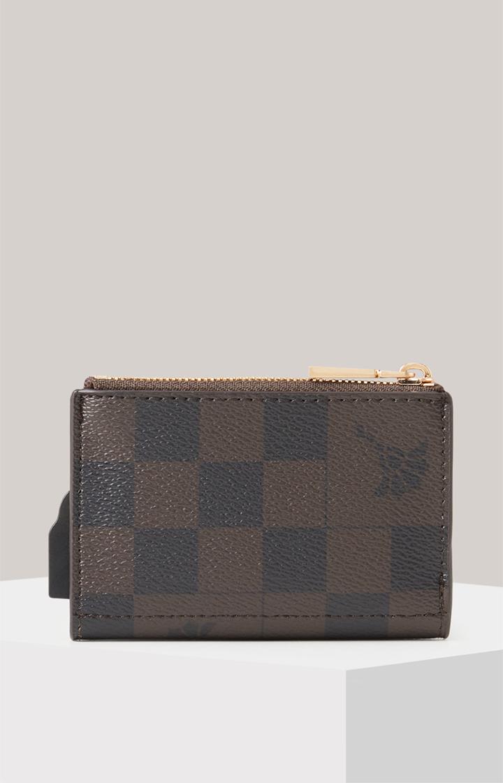Karten-Etui Piazza Edition C-Four in Braun/Dunkelblau