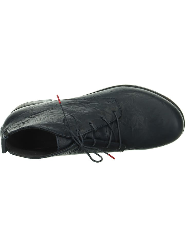 Think! Leder-Ankle-Boots in Dunkelblau günstig kaufen