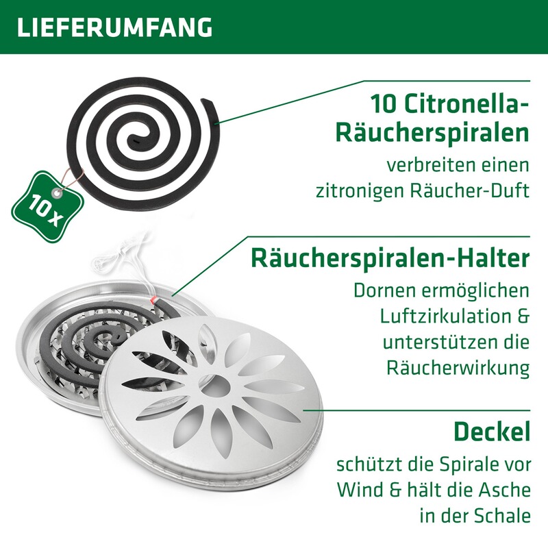 Gardigo Citronella Räucher-Set