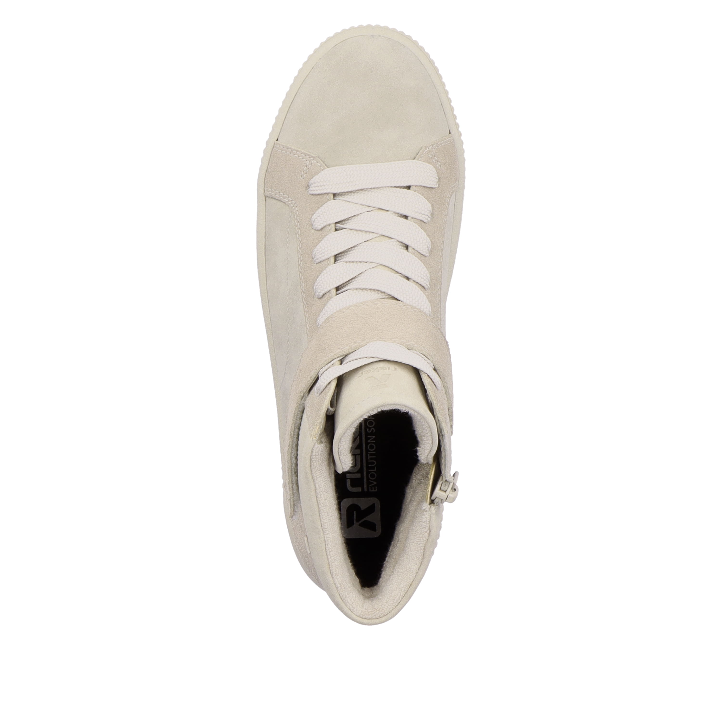 Rieker Damen Sneaker High creme beige