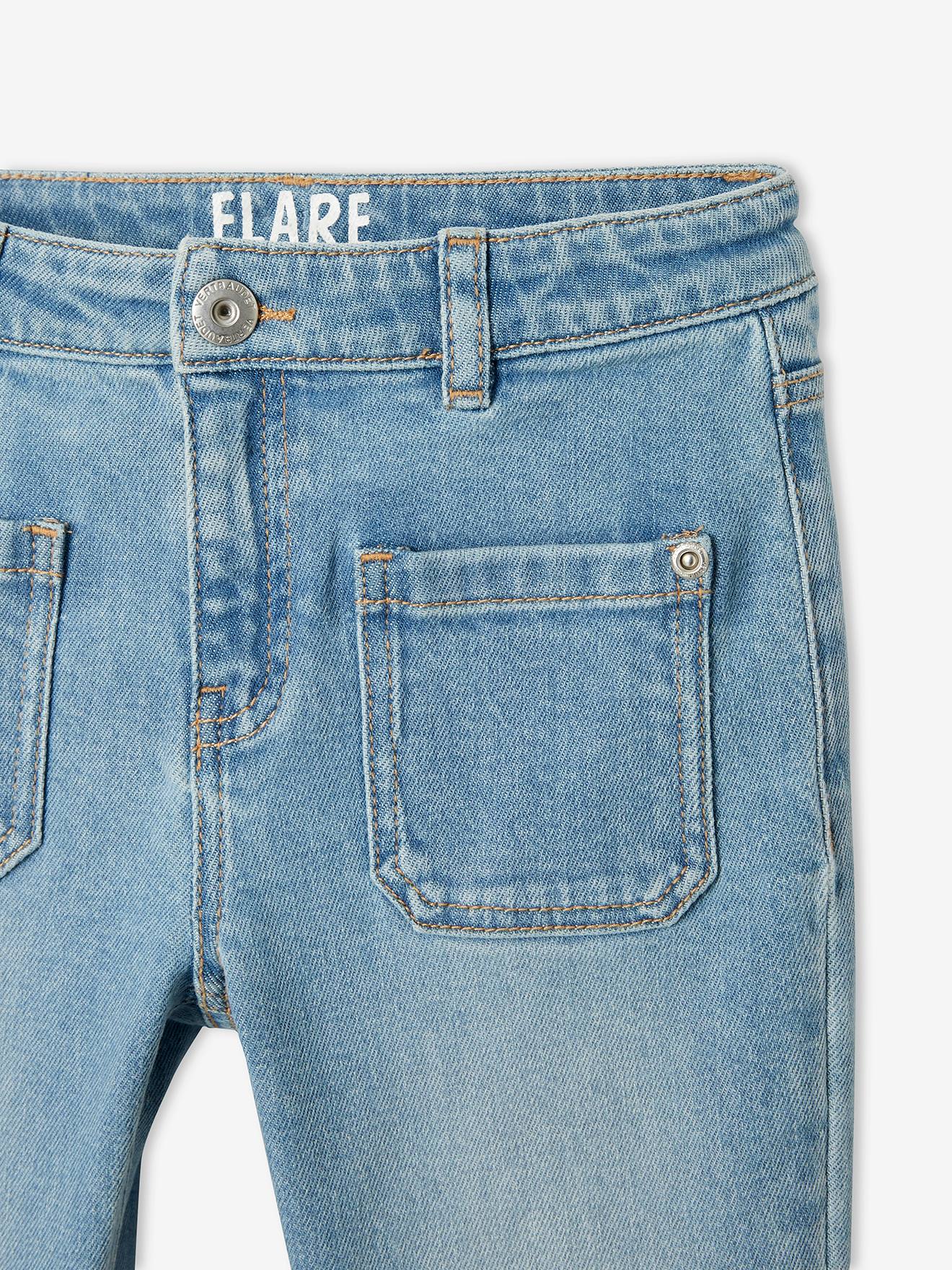 Jean flare fille double stone