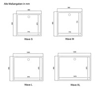 Home Deluxe WAVE M 90x90cm