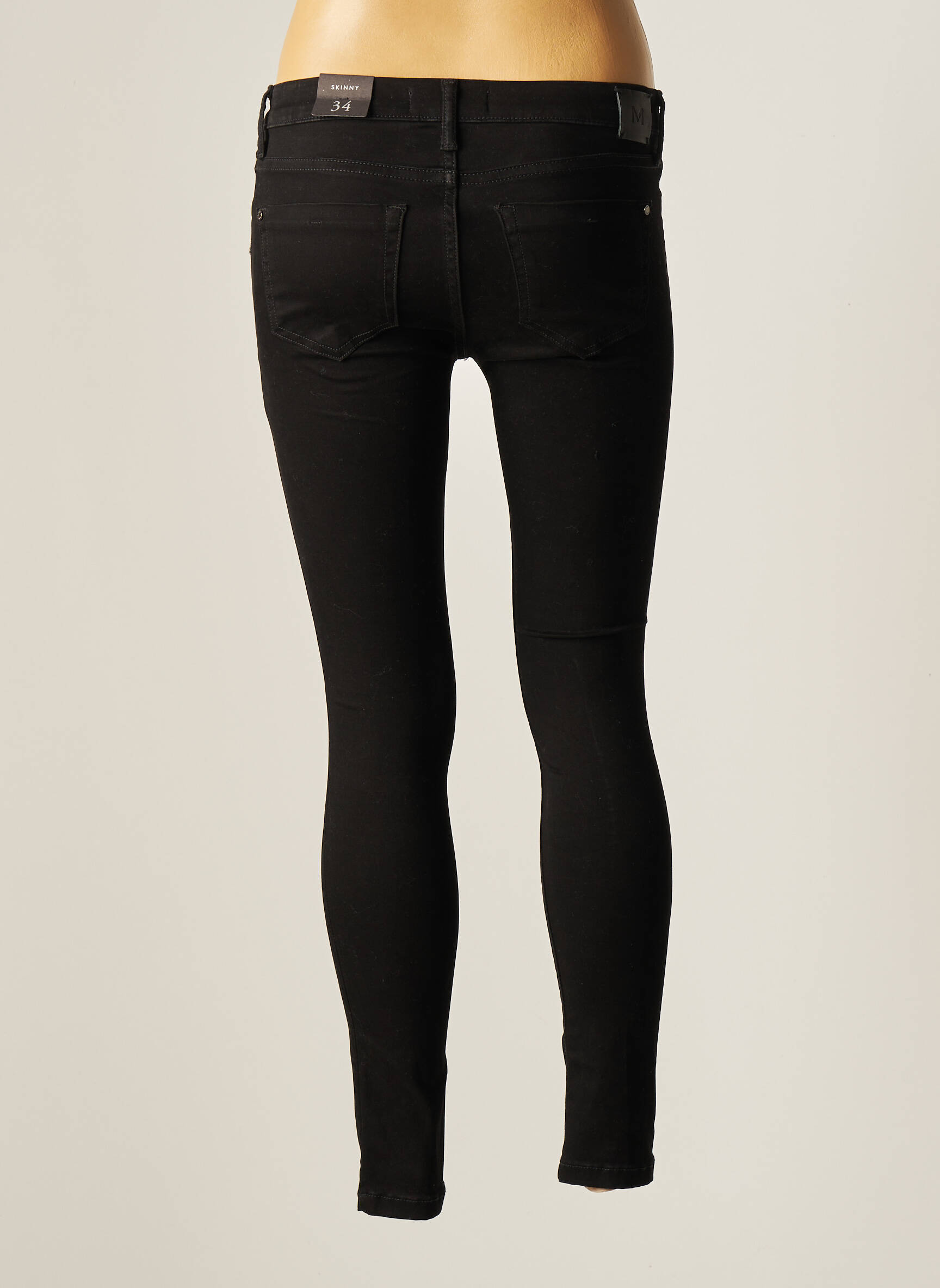 Mango Jeans Skinny Femme couleur noir