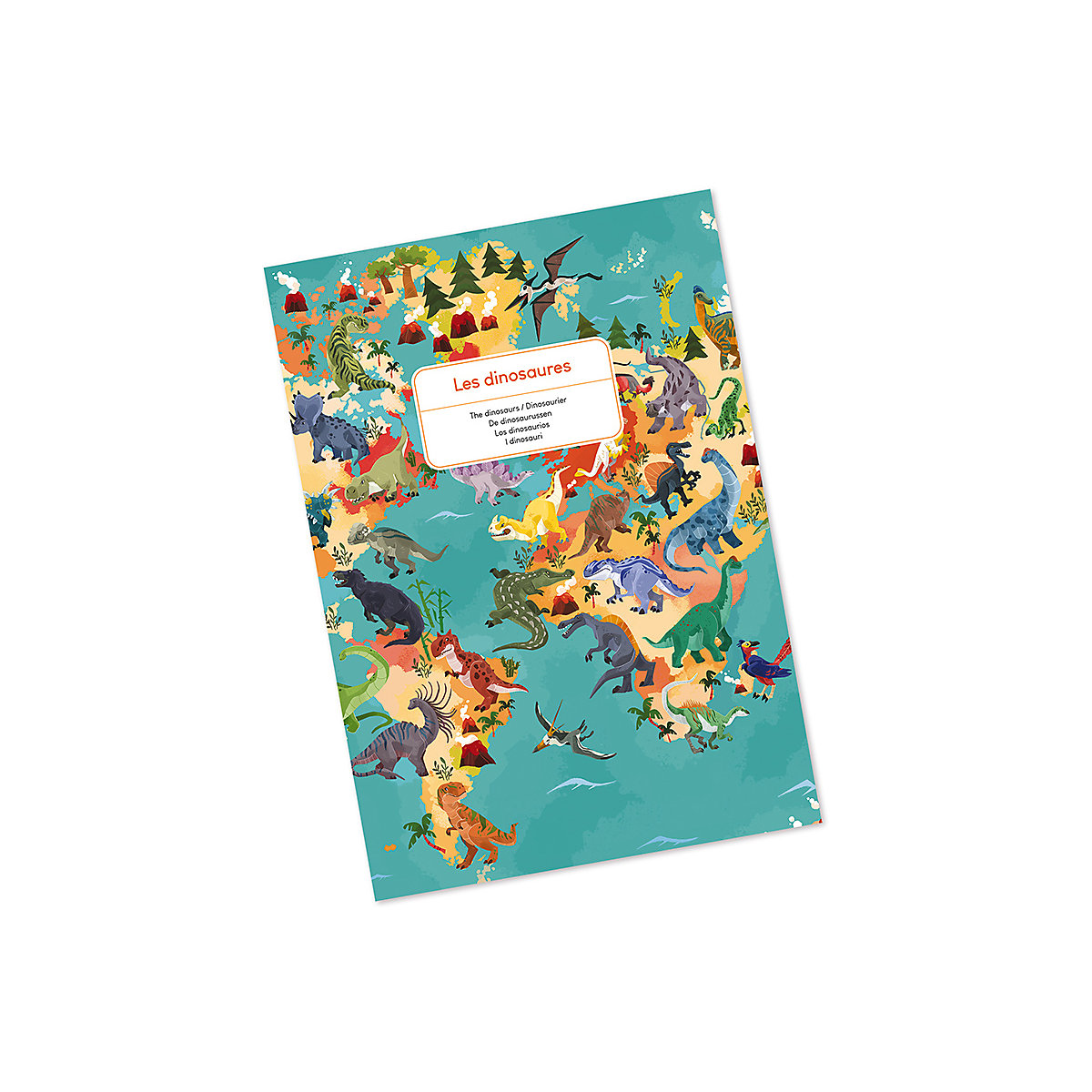 Edukativ-Puzzle Dinosaurier mit Figuren, 200 Teile