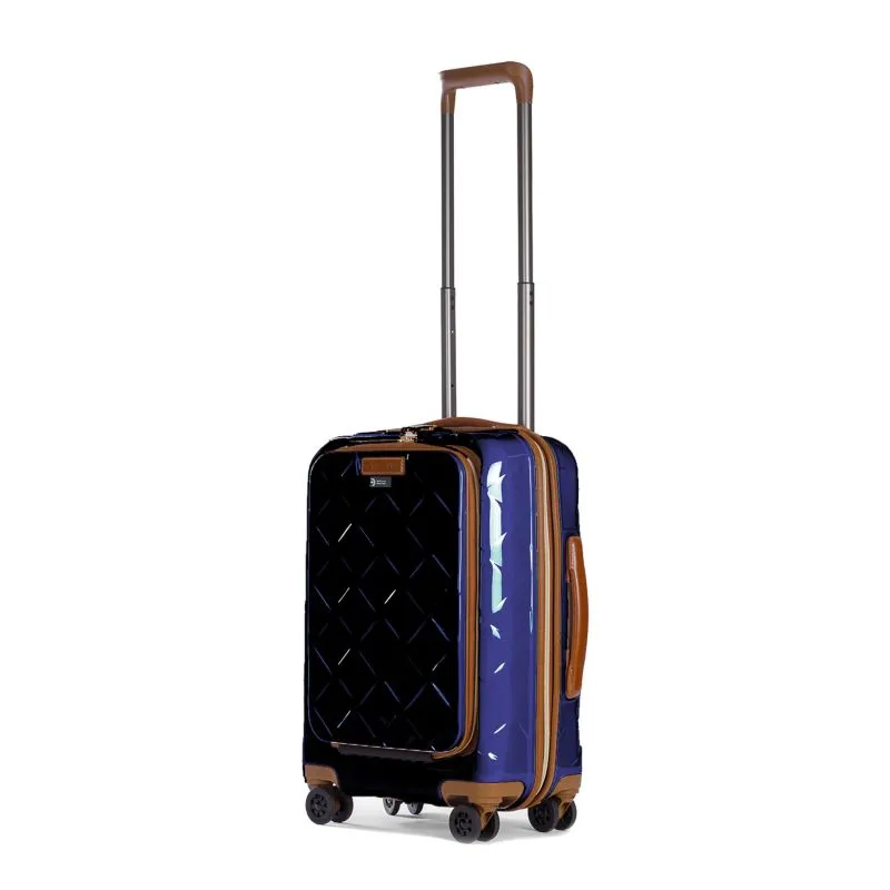 Stratic Leather&More - Koffer S (mit Vortasche) - blue
