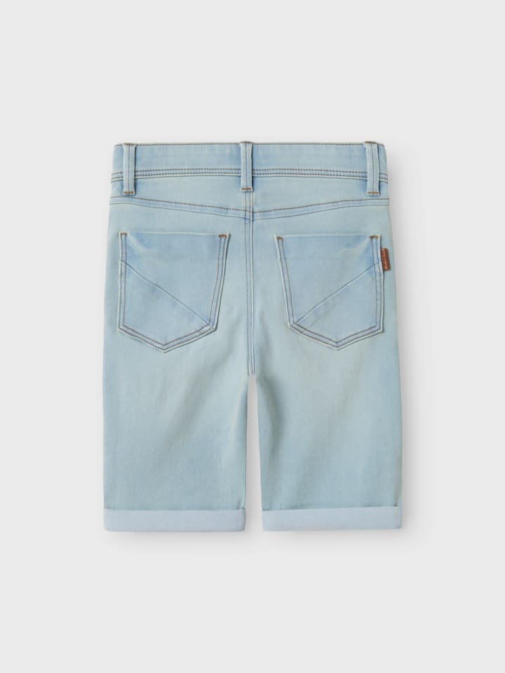 name it Stretch Jeans Shorts Kurze Denim Hose 5-Pocket in Hellblau günstig kaufen
