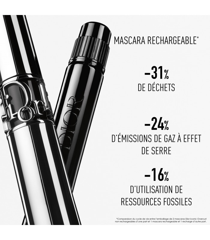 DIORSHOW ICONIC OVERCURL -RECHARGE mascara teinte - teinte noire - effet volume et courbe