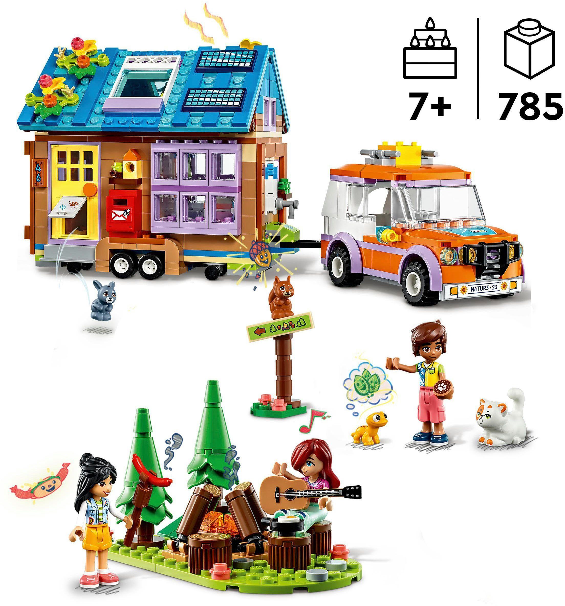 LEGO® Konstruktionsspielsteine Mobiles Haus (41735), LEGO® Friends, (785 St), Made in Europe