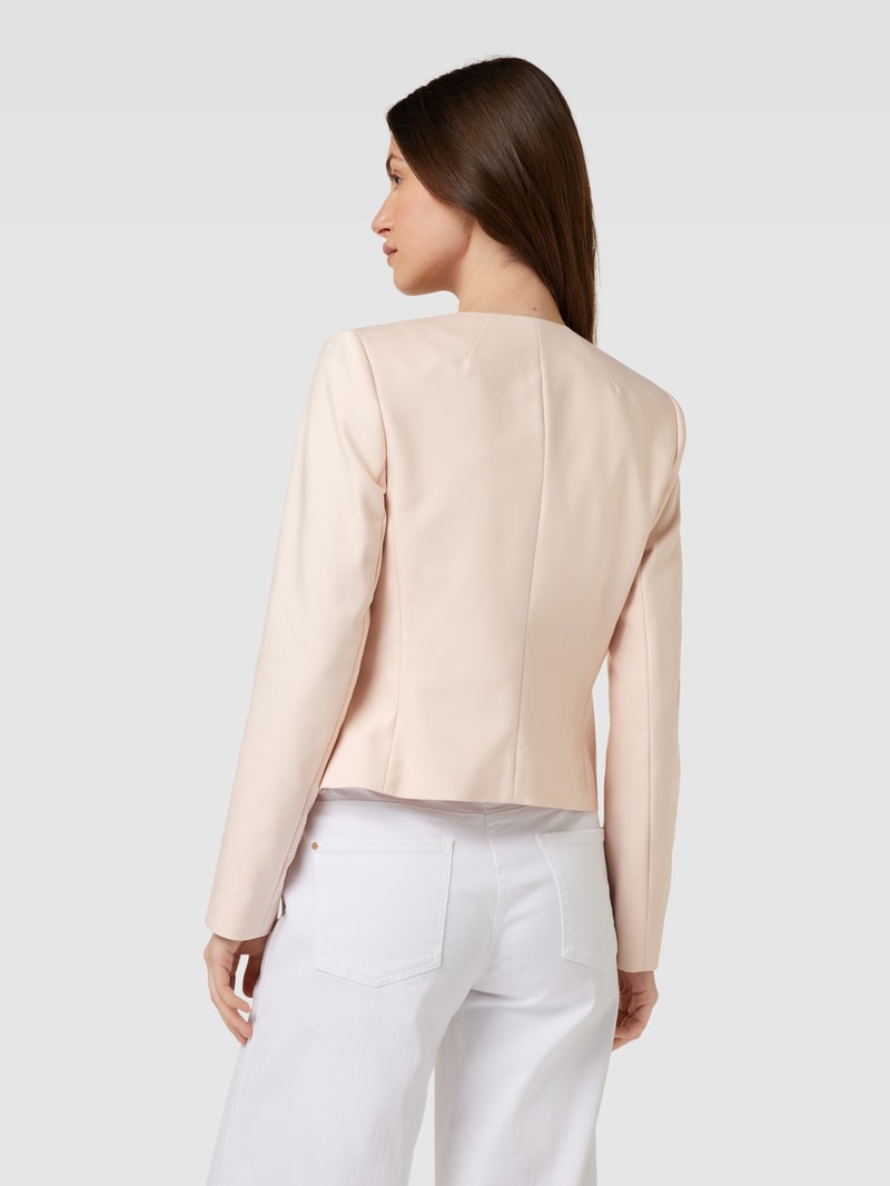 Blazer mit Ziernähten in rosa