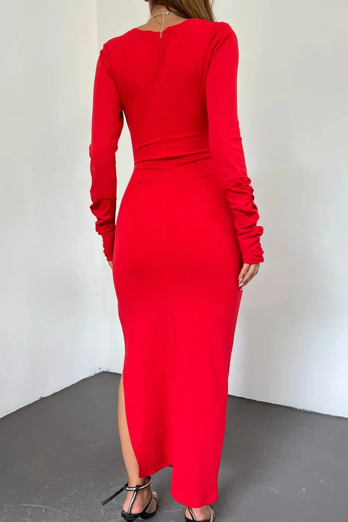 lovebox  Abendkleid & Abschlusskleid - Rot - Wickelschnitt
