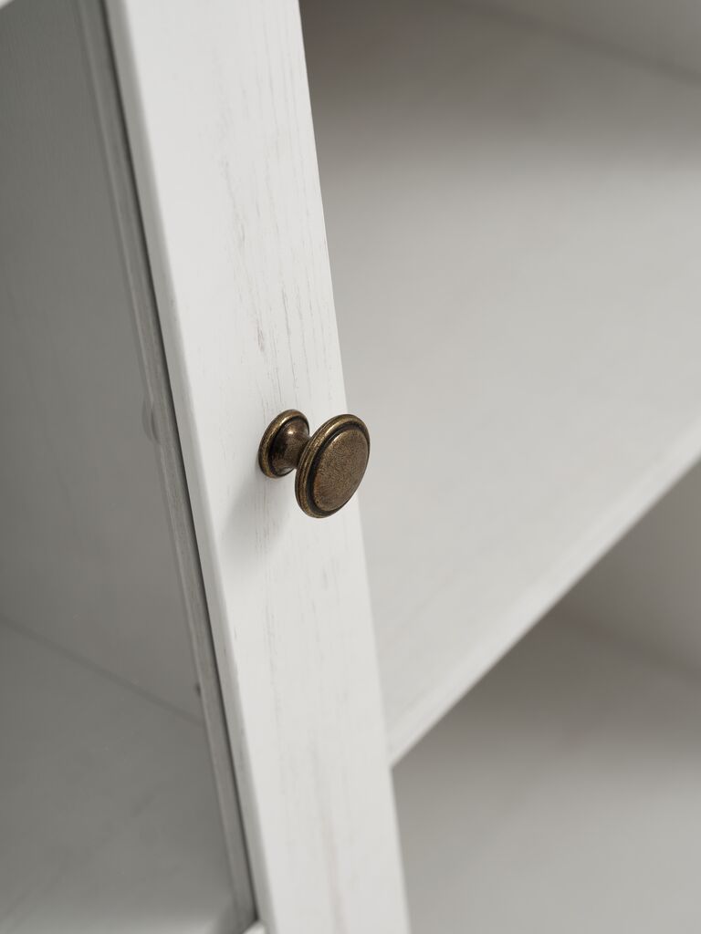 MARKSKEL Top MARKSKEL 2-türiges Sideboard weiß/Eiche