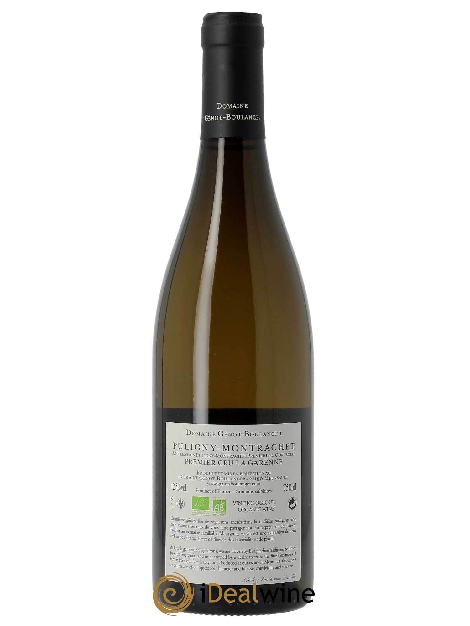 Puligny-Montrachet 1er Cru La Garenne Génot-Boulanger (Domaine)  2020 - Lot de 1 Bouteille
