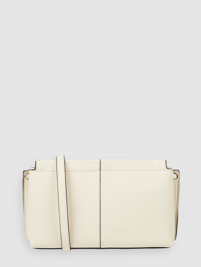 Pochette in Leder-Optik Modell 'Nees' in ecru