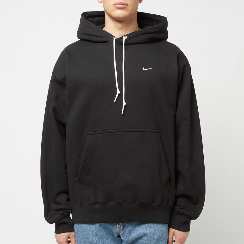 NIKE Solo Swoosh Fleece Hoodie black/white