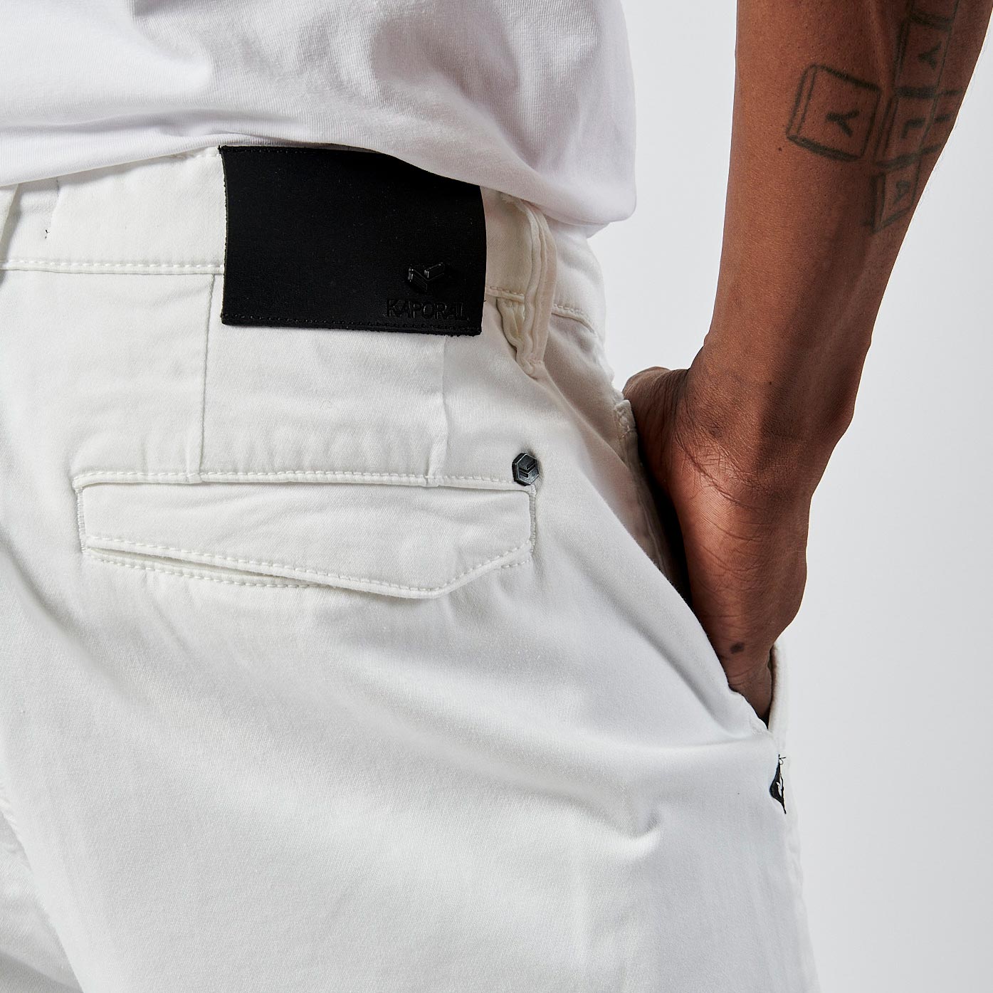 IRMIX  Bermuda blanc Homme