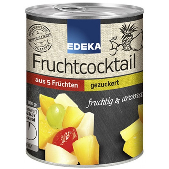 EDEKA 5-Fruchtcocktail gezuckert 225G