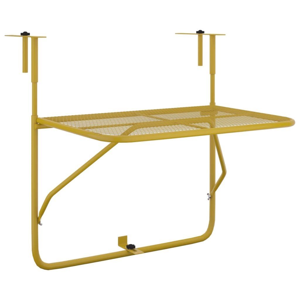 vidaXL Gartentisch Balkontisch Golden 60x40 cm Stahl (1-St)