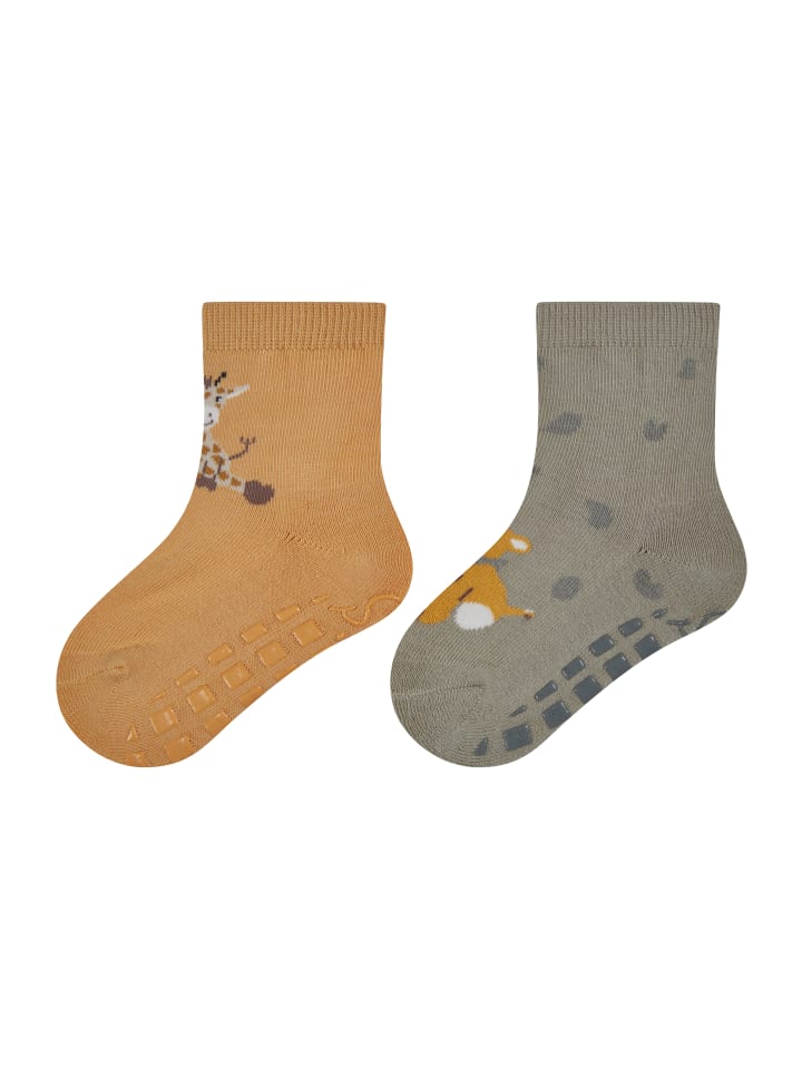 Sterntaler ABS Socken 2er-Pack Safari in ocker günstig kaufen