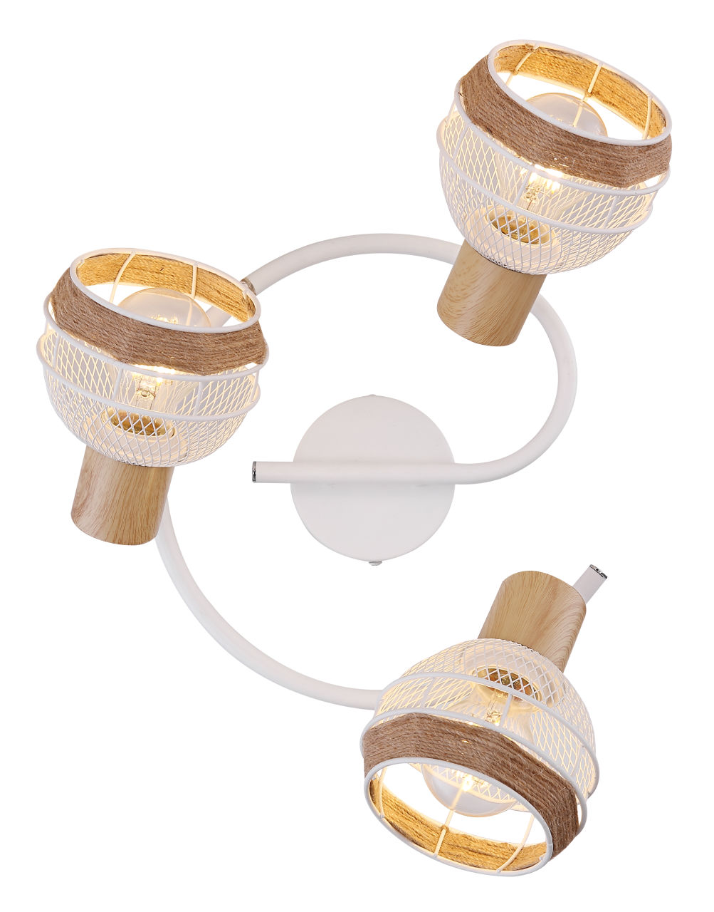 Globo Lighting - WIDY - Strahler Metall weiß, 3x E27
