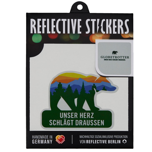 REFLECTIVE BÄR HERZ SCHLÄGT DRAUßEN - Fahrradzubehör