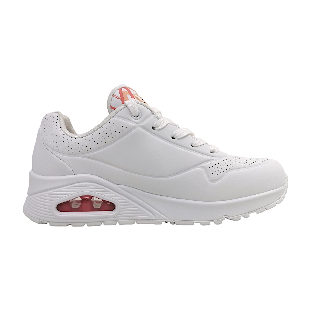 Skechers Uno- Spread The Love 155507 Weiß WCRL white/ hot coral