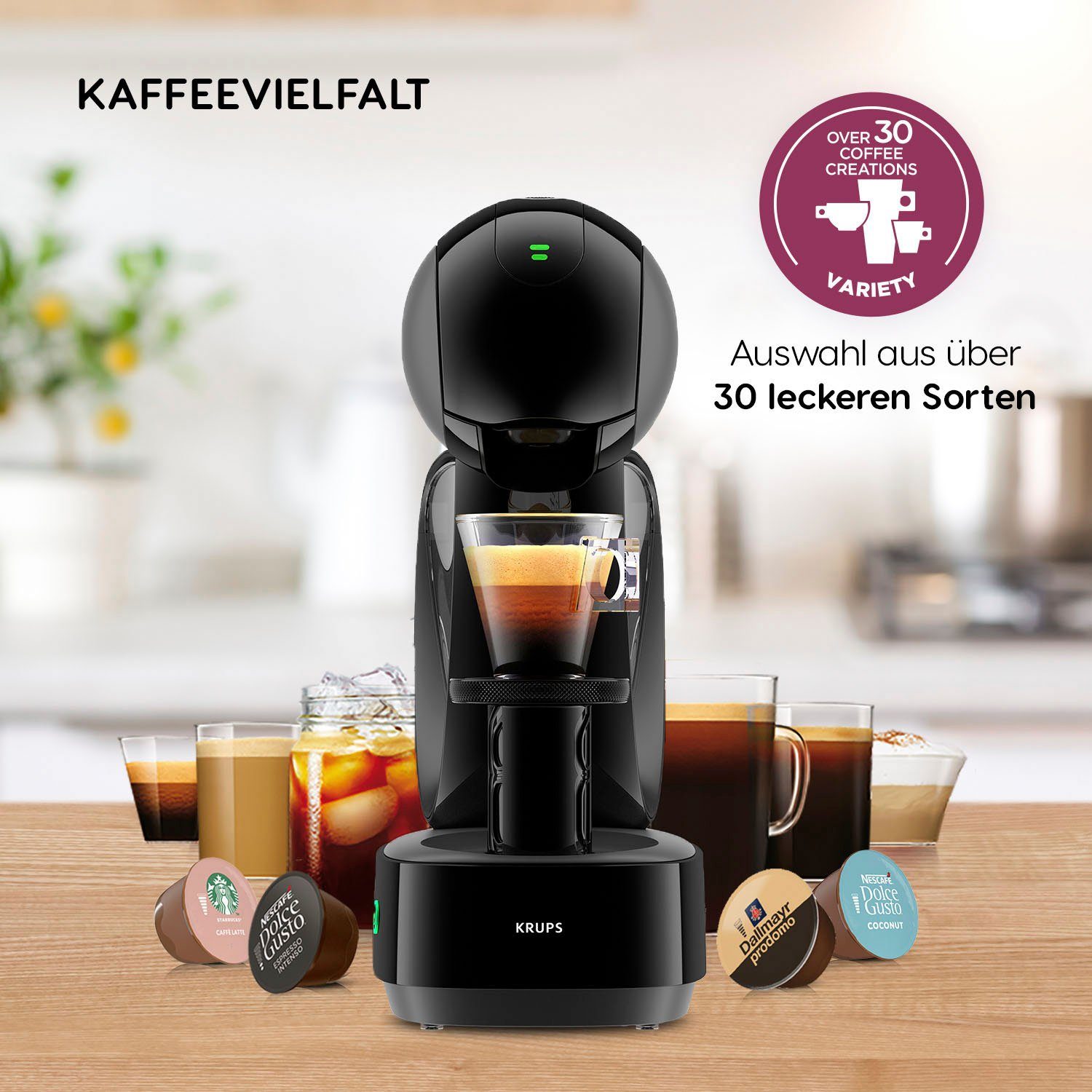 NESCAFÉ® Dolce Gusto® Kapselmaschine KP2708 Infinissima Touch Automatic, inkl. 3 Paketen Dolce Gusto Flat White im Wert von UVP 17,97€