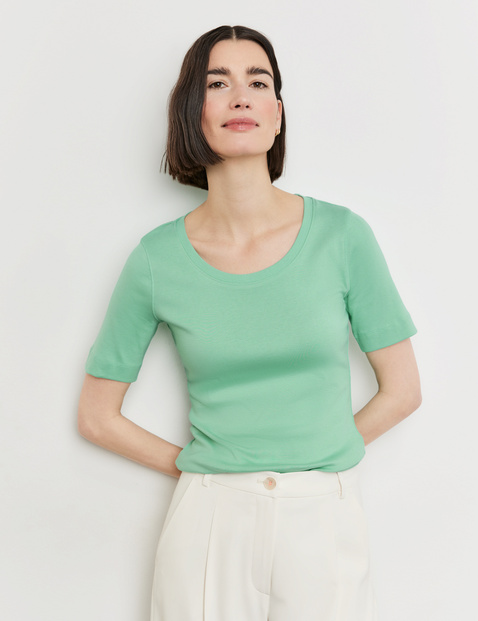 Basic T-Shirt aus Baumwolle