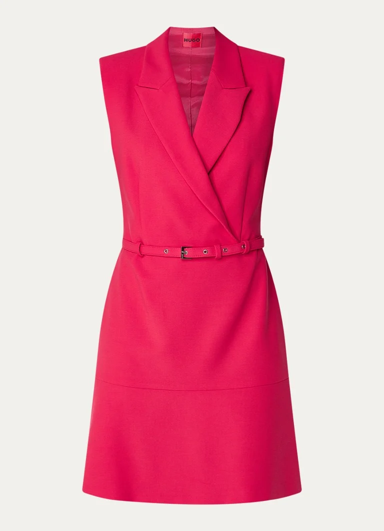 Robe blazer courte Kamilan de HUGO BOSS avec ceinture et épaulettes