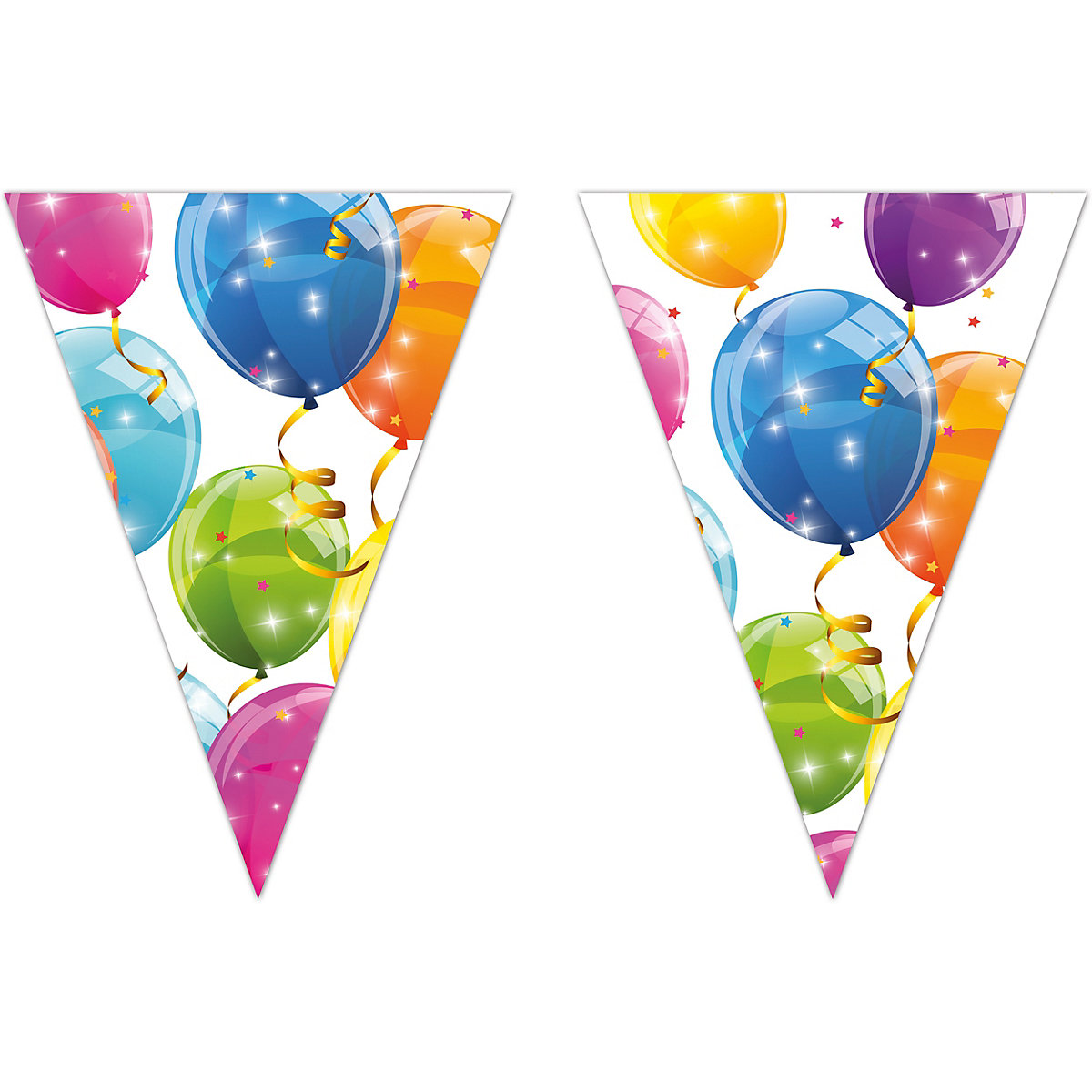 Girlande Wimpelkette Sparkling Balloons, 2,3 m