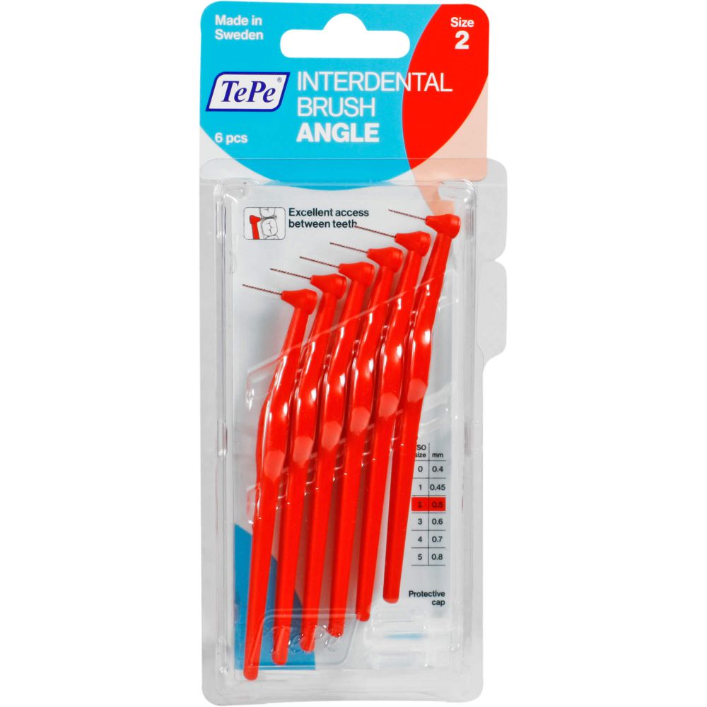 TEPE Angle Interdentalbürste 0.5mm rot