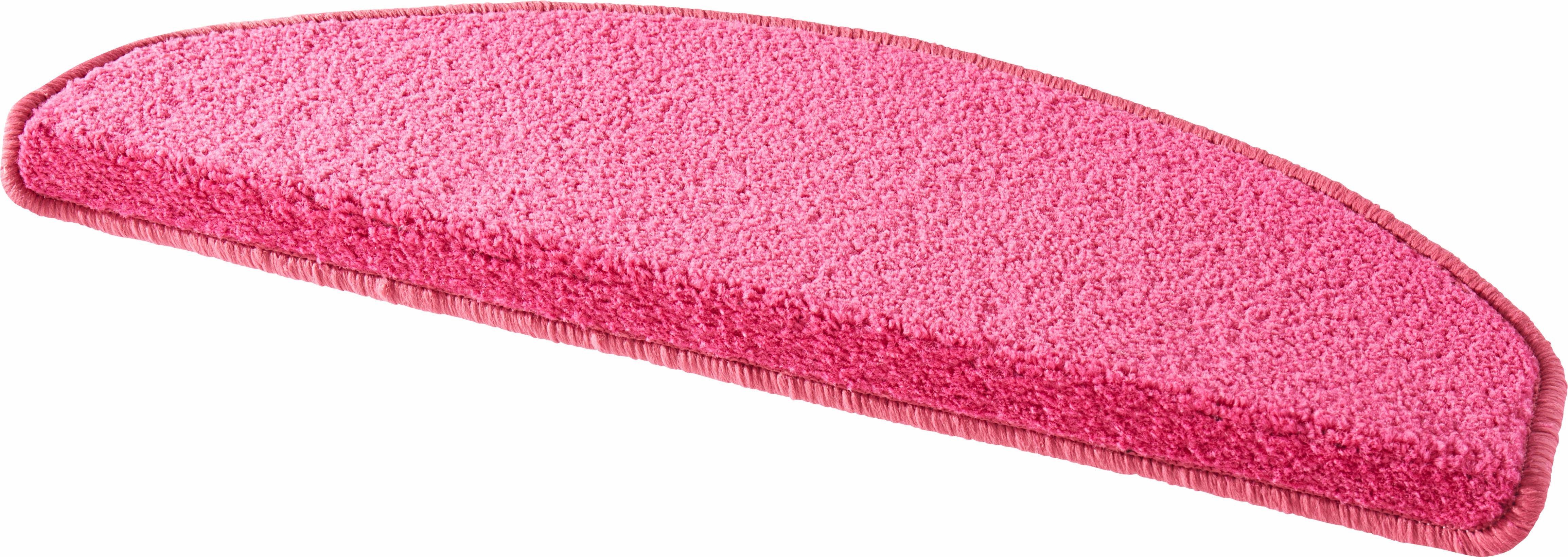 Stufenmatte Fancy, HANSE Home, halbrund, Höhe: 7 mm, 15 Stück, Treppenmatten, Selbstklebend, Stufenteppich, Treppenstufen