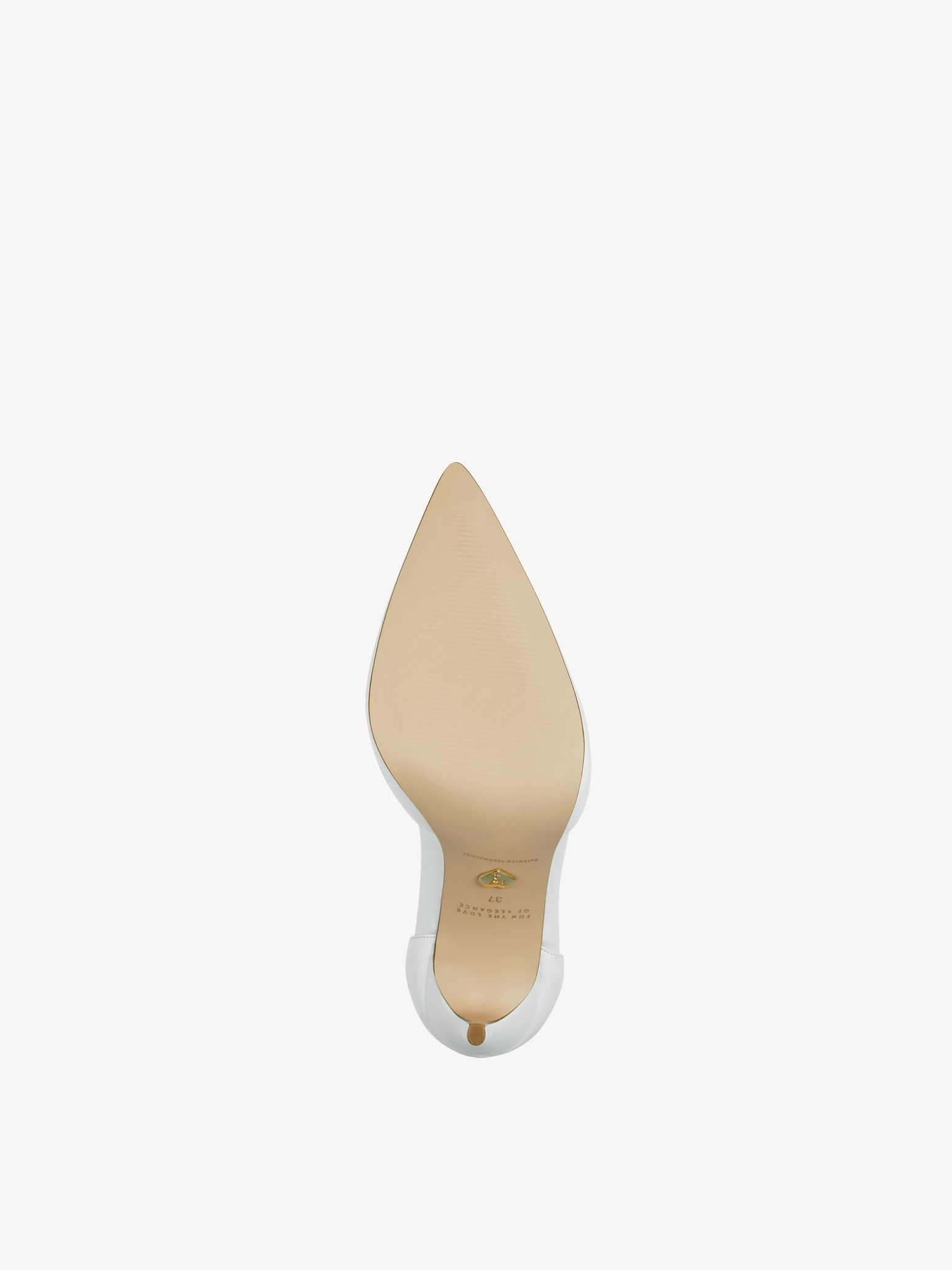 Escarpin en cuir - blanc