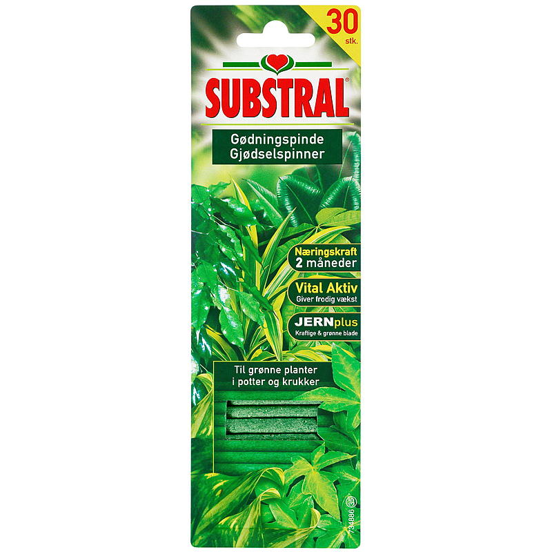 Substral Gjødselspinner 30 stk grønne planter Substral