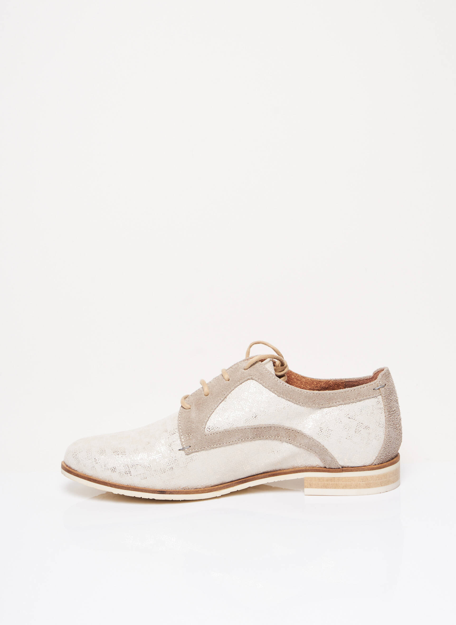 He Spring Derby Femme couleur beige