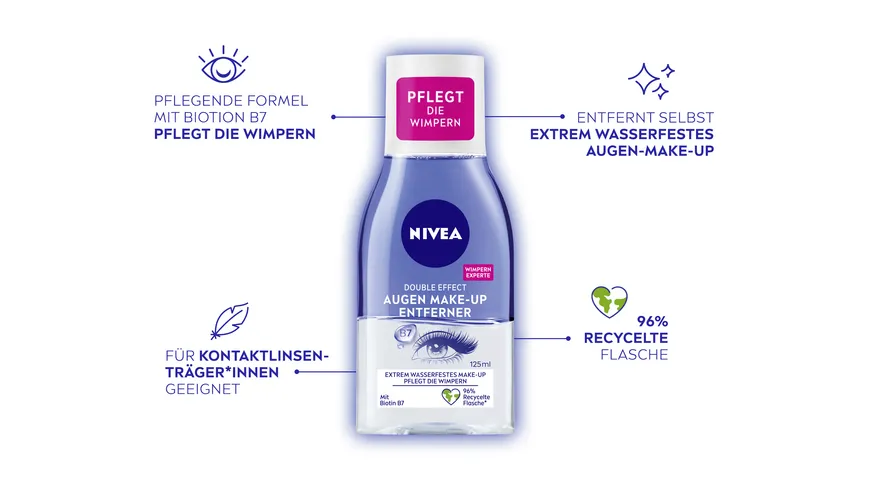 NIVEA Double Effect Augen Make-Up Entferner 125 ml