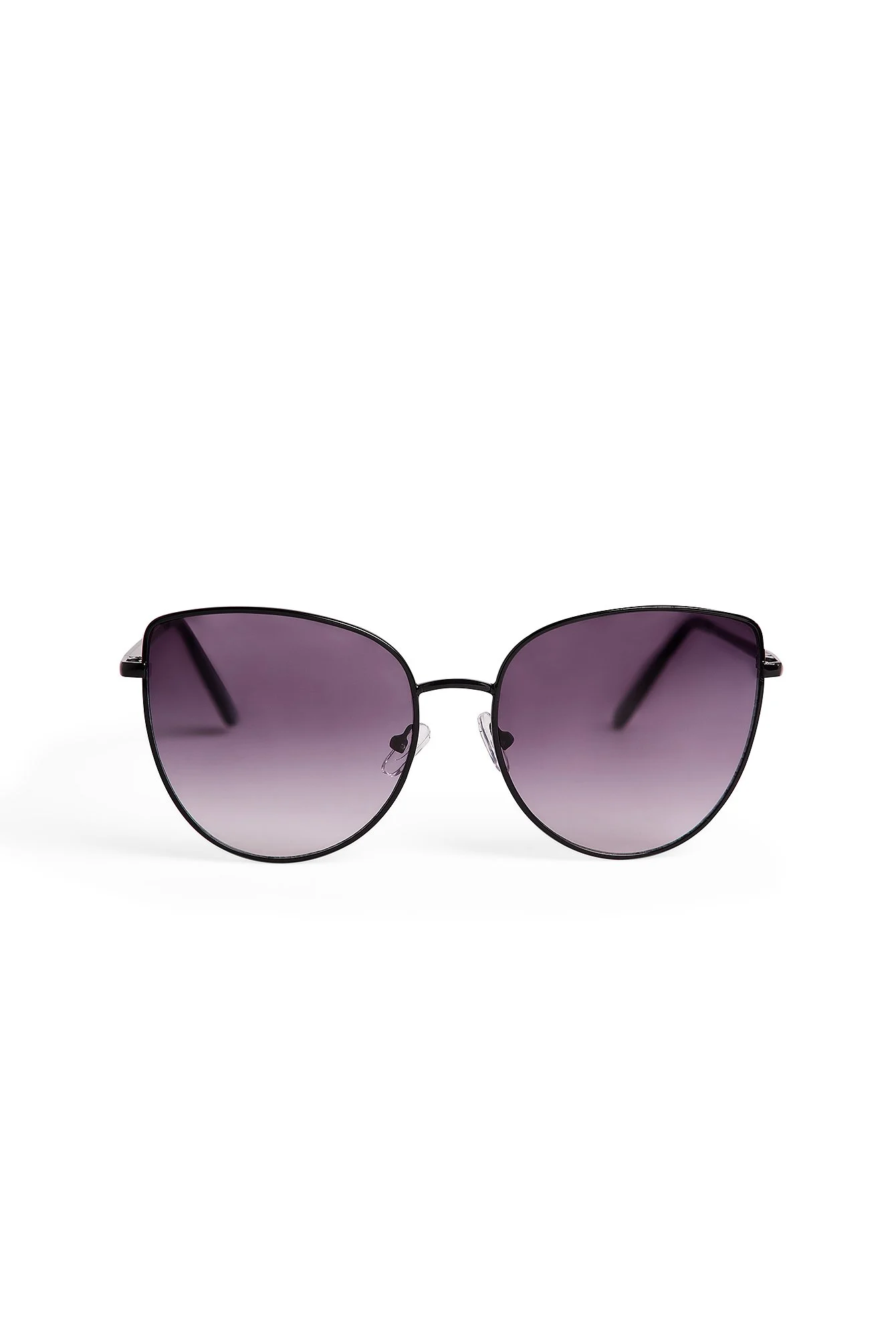 Große Cateye-Sonnenbrille mit feinem Rahmen