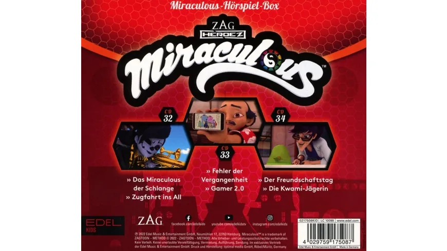 Hörspiel-Box,Folge 32-34 Miraculous