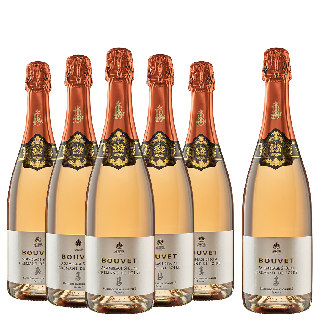 6 Fl. Bouvet Assemblage Spécial Crémant de Loire Rosé (5+1 Aktion)