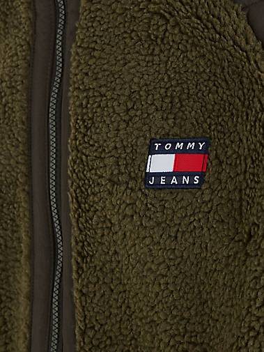 TOMMY-JEANS Herren Jacke SHERPA mit Struktur-Mix Relaxed Fit