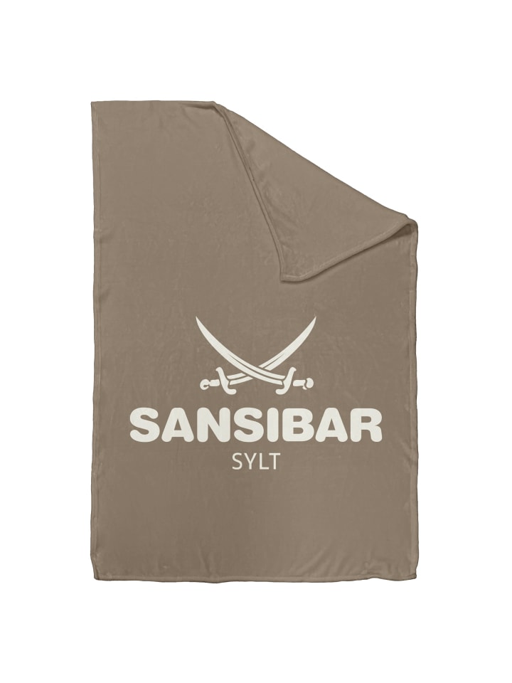 Sansibar Heimdecke Fleecedecke in Taupe/Offwhite günstig kaufen 150x200 cm