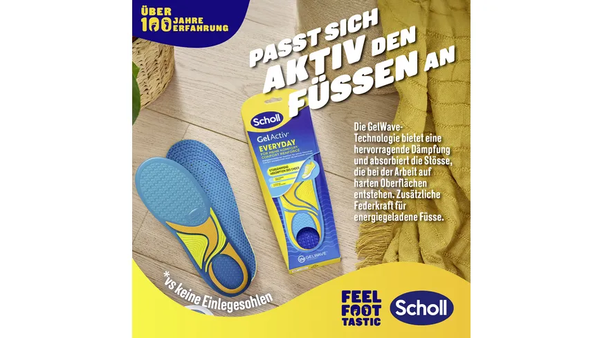 Scholl GelActiv Einlegesohlen EVERYDAY Größe S 35,5-40,5