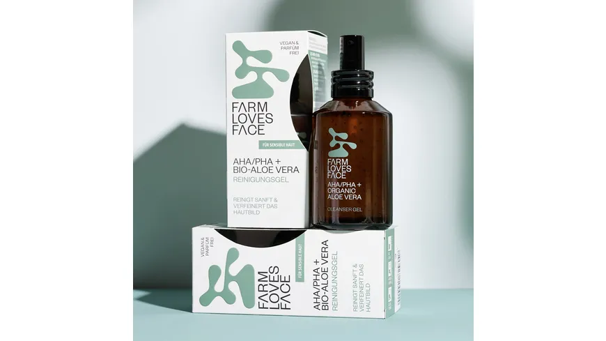 Farm loves Face AHA/PHA + Bio-Aloe Vera Reinigungsgel 120 ml