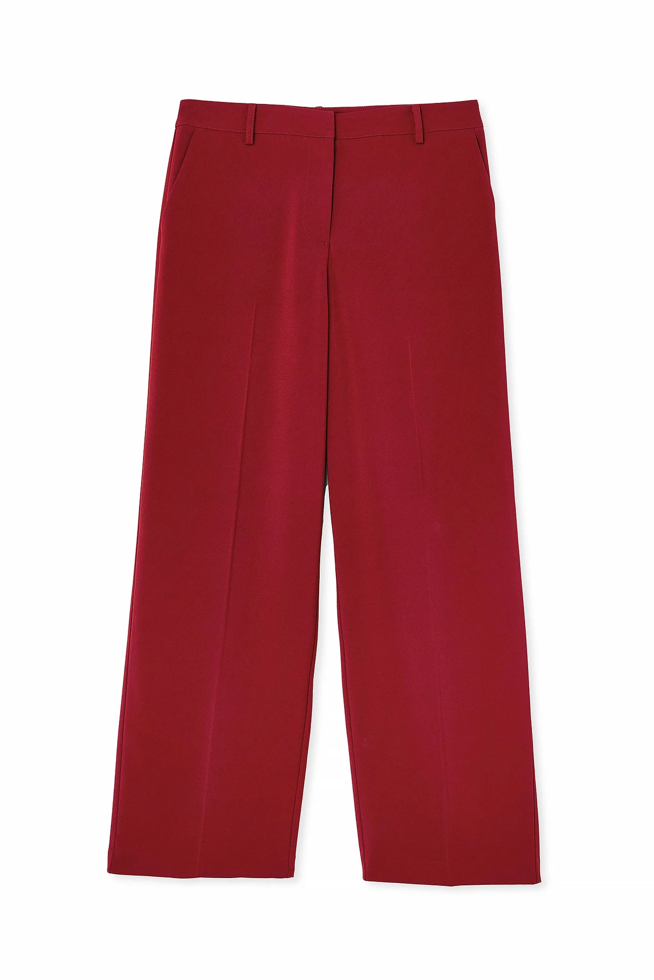 Gerade Anzughose mit niedriger Taille