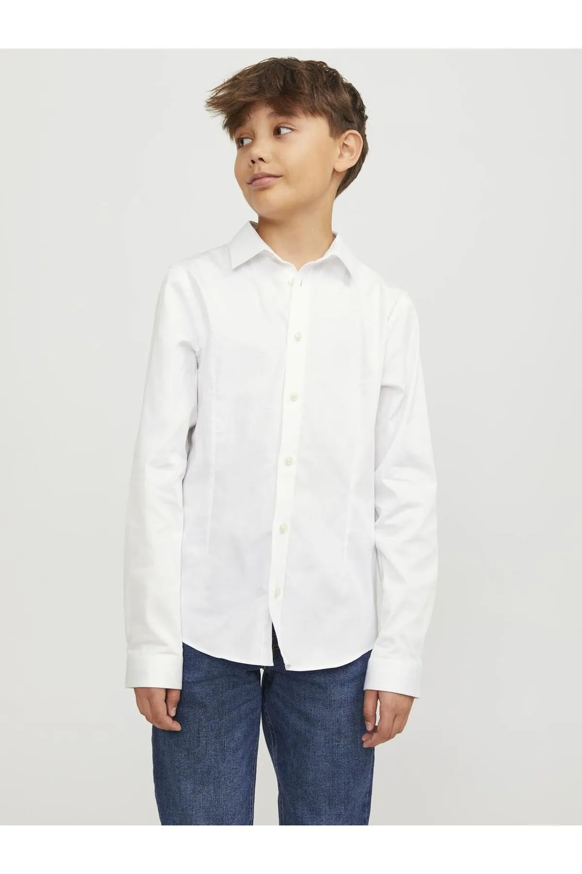 Jack & Jones Junior  Hemd - Weiß - Regular Fit
