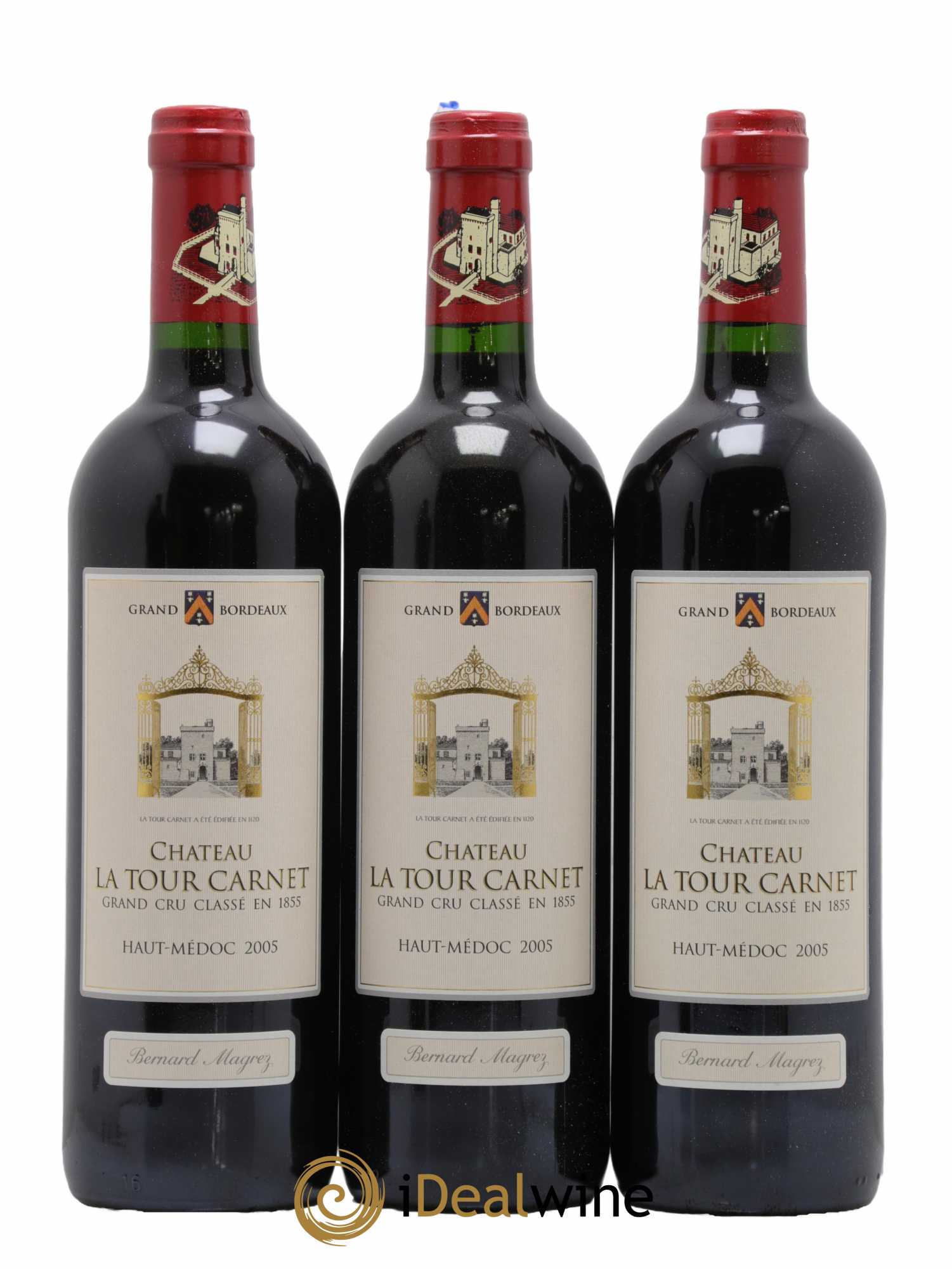 Château La Tour Carnet 4ème Grand Cru Classé  2005 - Lot de 6 Bouteilles