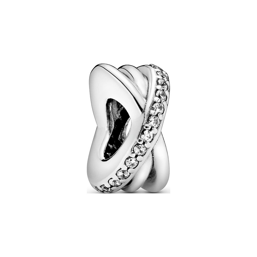 Pandora Charm Timeless Funkelnde und Polierte Linien Zwischenelement