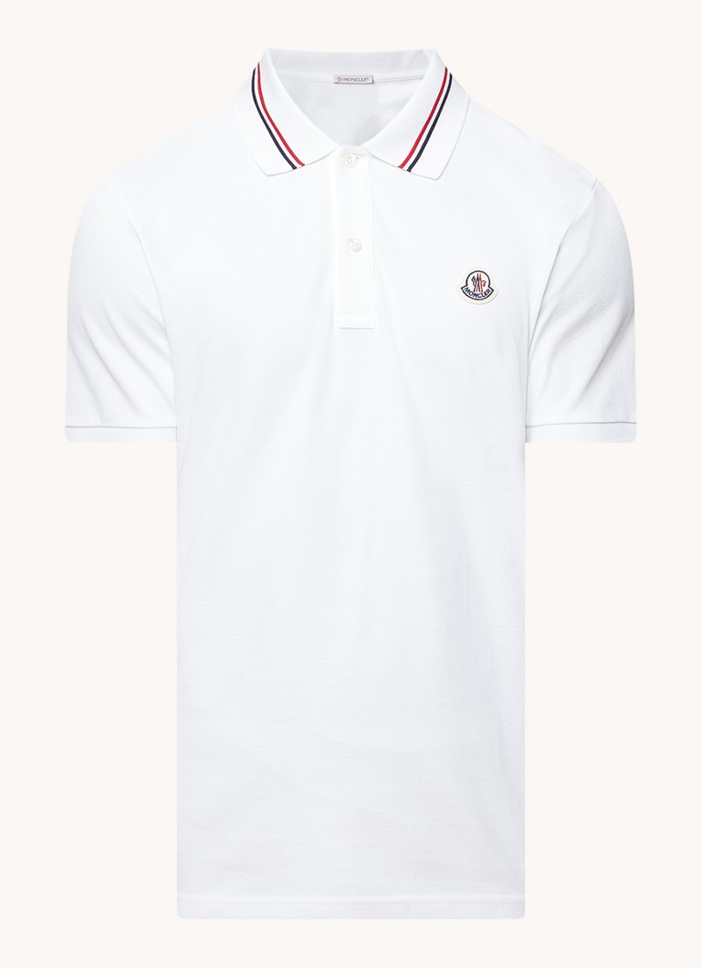 Moncler polo majica regularnog kroja s manžetama i logotipom